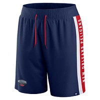 Men's Fanatics Navy New Orleans Pelicans Referee Iconic Mesh Shorts