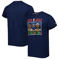 Men's Homage Zion Williamson & Brandon Ingram Navy New Orleans Pelicans NBA Jam Tri-Blend T-Shirt