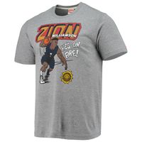 Men's Homage Zion Williamson Heathered Gray New Orleans Pelicans Comic Book Player Tri-Blend T-Shirt