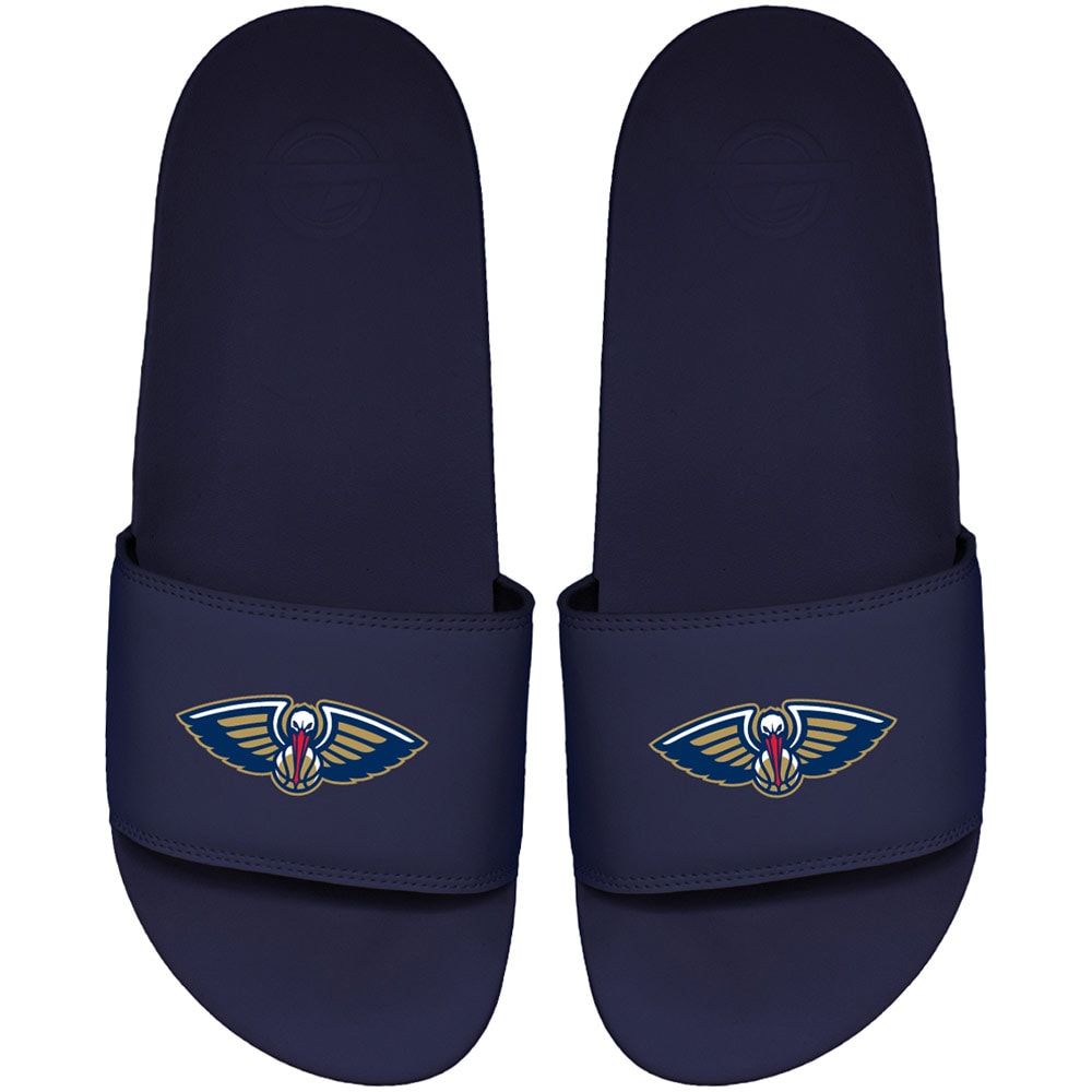 Men's ISlide Navy New Orleans Pelicans Primary Motto Slide Sandals