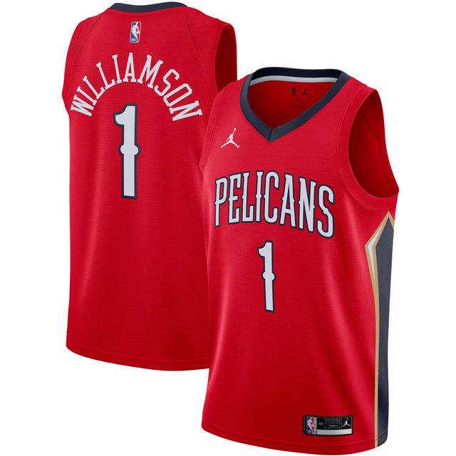 Maillot Swingman New Orleans Pelicans 2020/21 Jordan Brand Zion Williamson pour Homme Rouge - Statement Edition