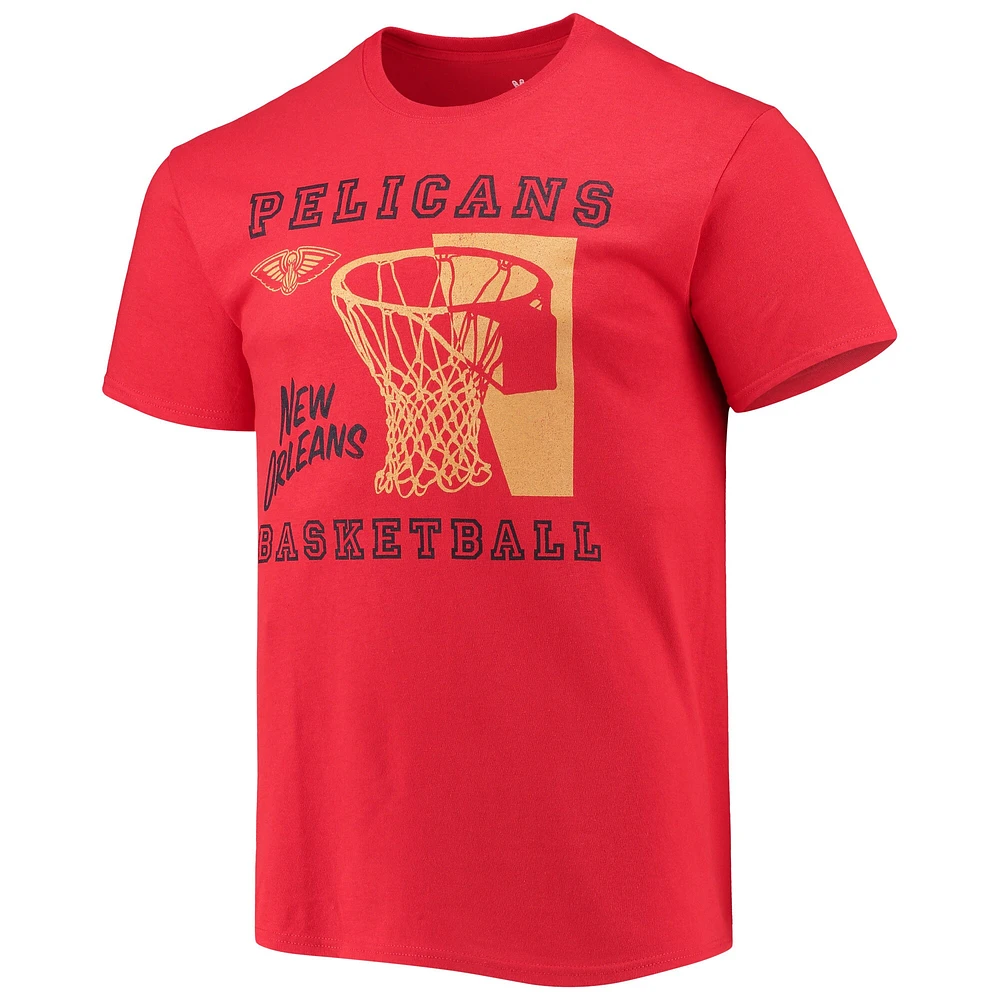 T-shirt Slam Dunk des pélicans de la Nouvelle-Orléans rouge pour homme