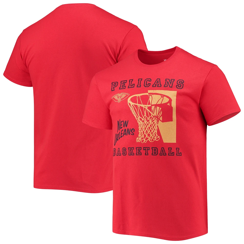 T-shirt Slam Dunk des pélicans de la Nouvelle-Orléans rouge pour homme