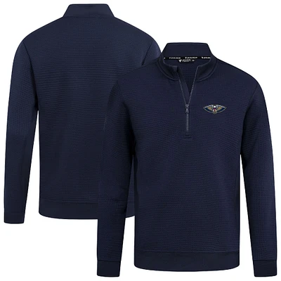 Men's Levelwear  Navy New Orleans Pelicans Accolade Cushion Quarter-Zip Pullover