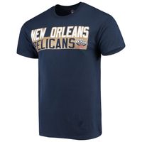 Men's Majestic E'Twaun Moore Navy New Orleans Pelicans Vertical Name & Number T-Shirt