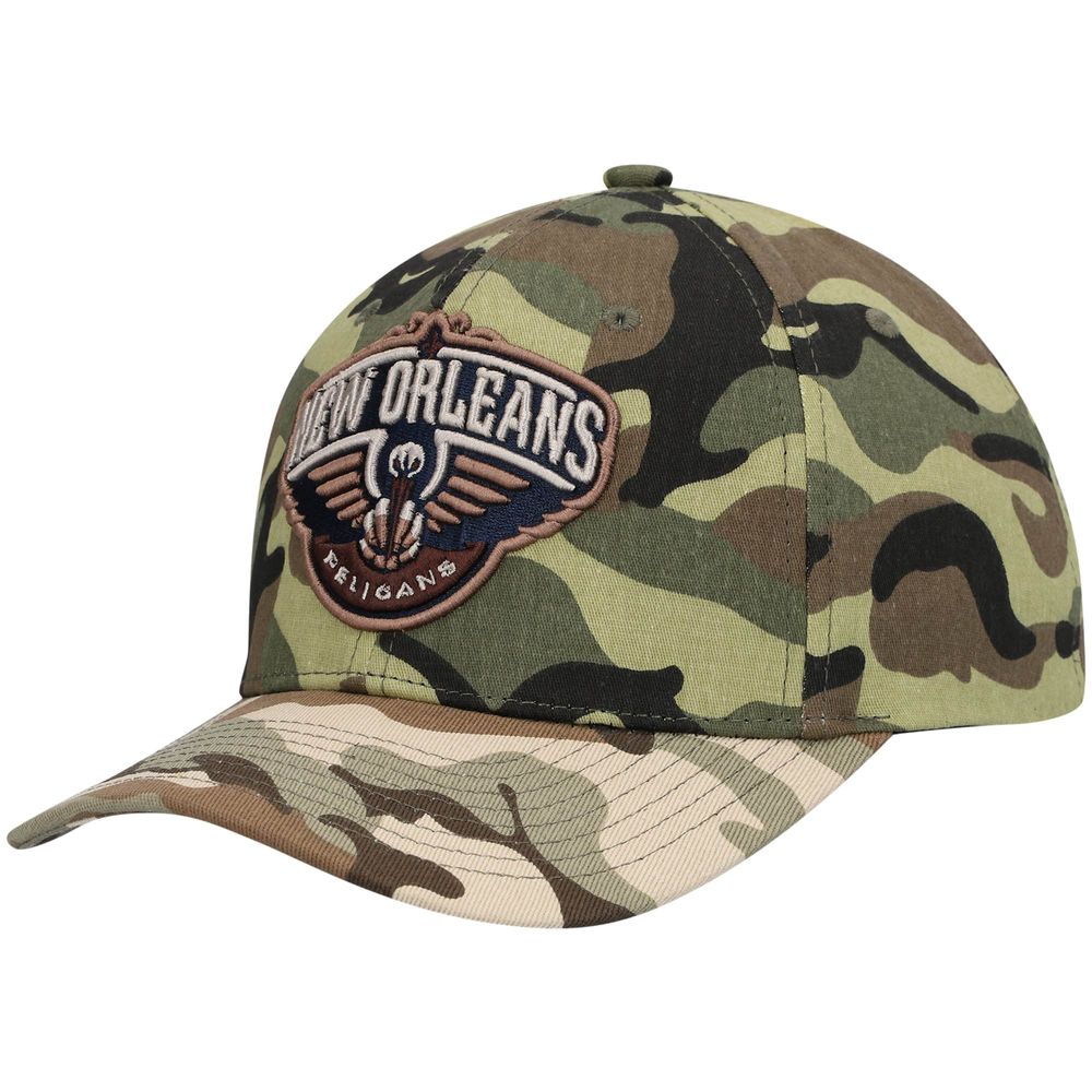 New Orleans Pelicans Choco Camo/Black Snapback - Mitchell & Ness cap