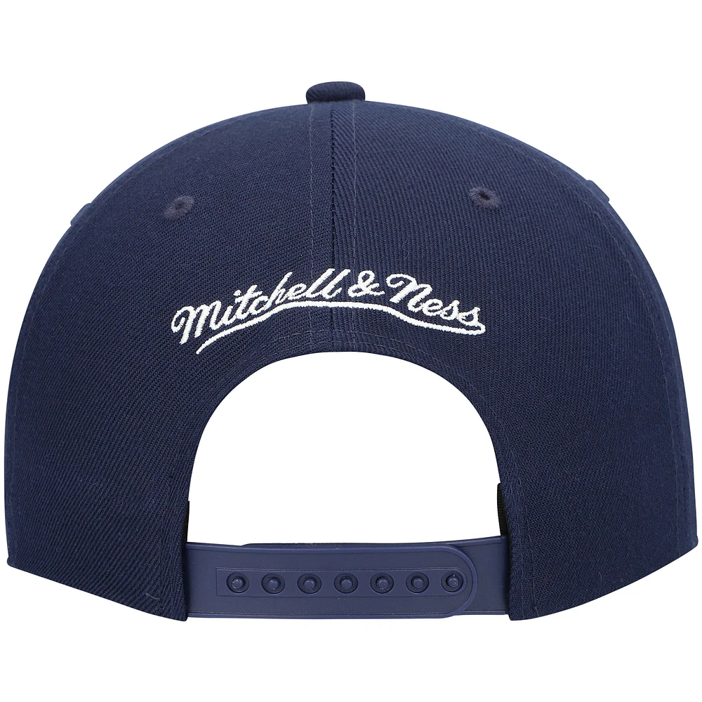 Men's Mitchell & Ness Navy New Orleans Pelicans Ground 2.0 Snapback Hat