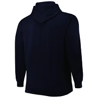 Men's Navy New Orleans Pelicans Big & Tall Heart Soul Pullover Hoodie