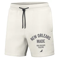 Men's NBA x Staple Cream New Orleans Pelicans Heavyweight Fleece Shorts