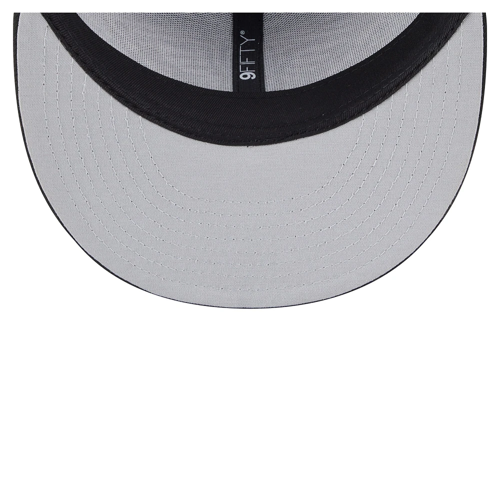 Men's New Era Black New Orleans Pelicans 9FIFTY Snapback Trucker Hat