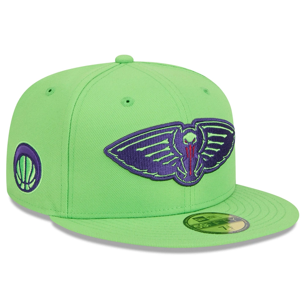 Casquette ajustée New Era 59FIFTY City Edition alternative Orleans Pelicans 2024/25 verte pour homme