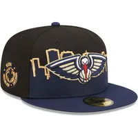 Men's New Era Navy/Black Orleans Pelicans 2022 Tip-Off 59FIFTY Fitted Hat