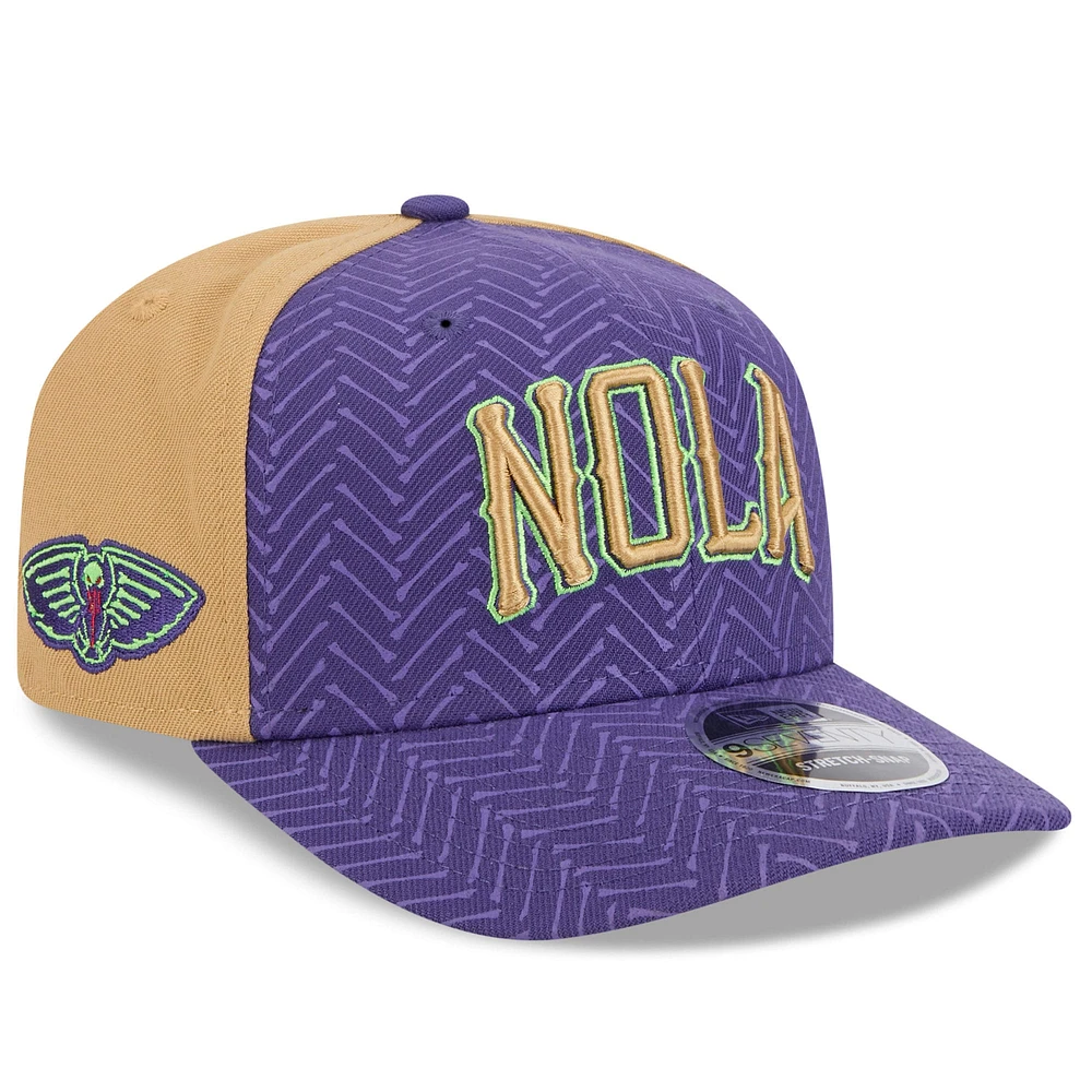 Men's New Era  Purple New Orleans Pelicans 2024/25 City Edition 9SEVENTY Stretch-Snap Hat