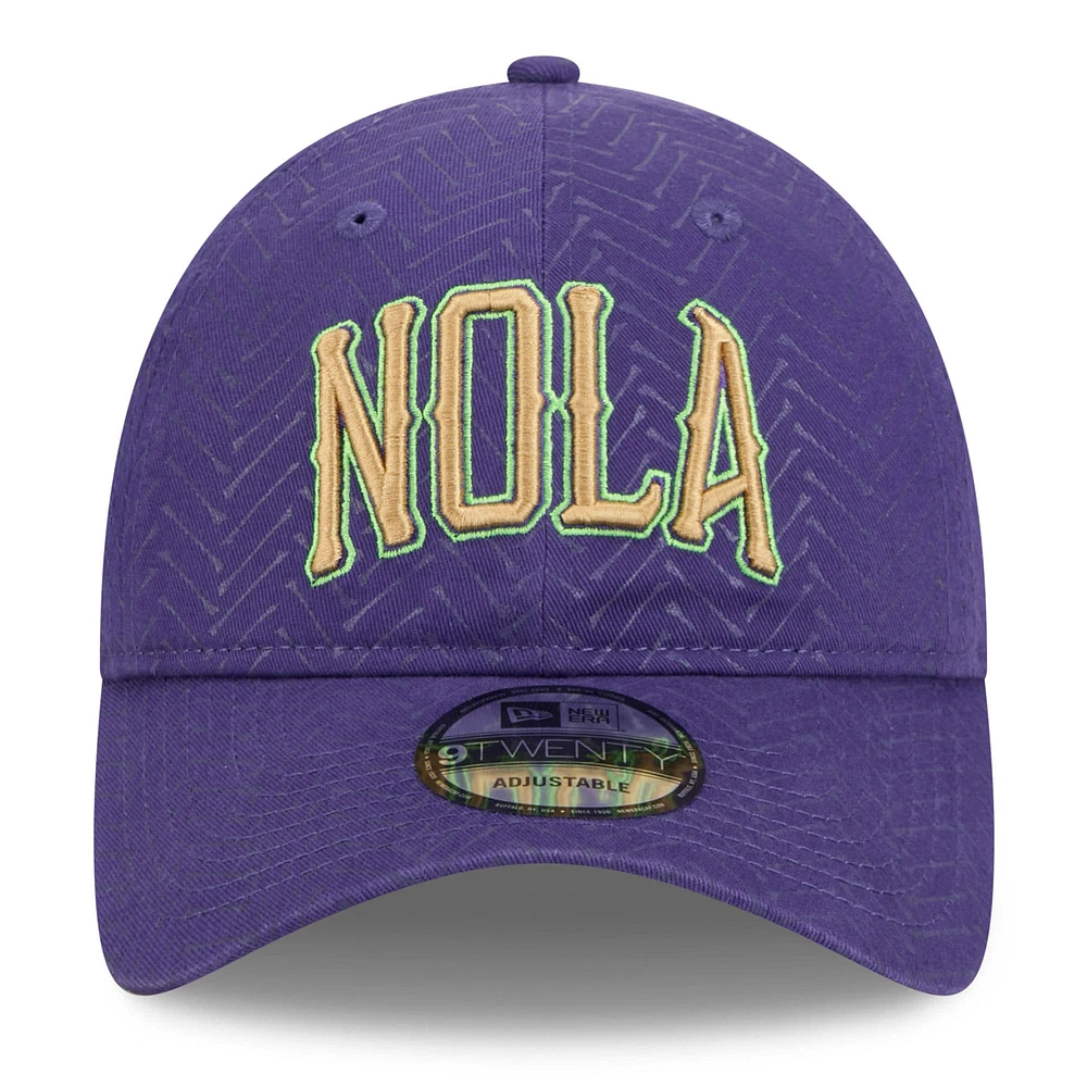 Men's New Era  Purple New Orleans Pelicans 2024/25 City Edition 9TWENTY Adjustable Hat