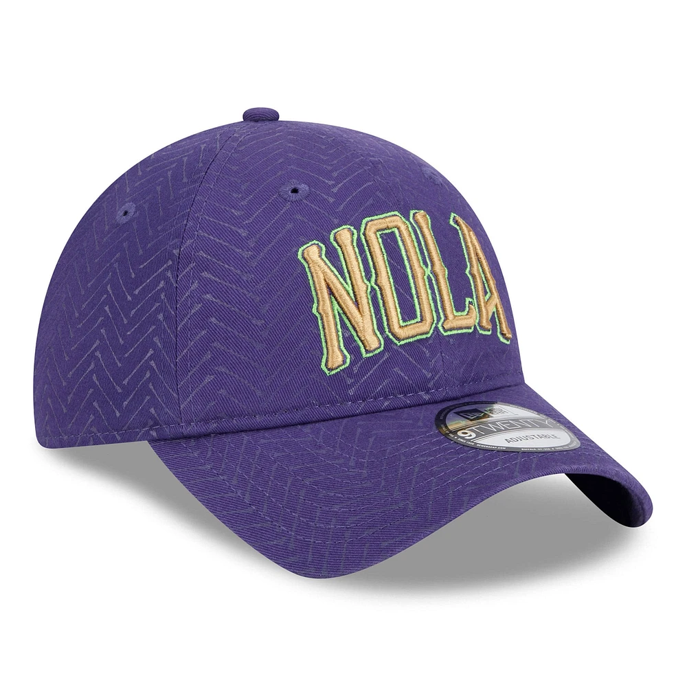 Men's New Era  Purple New Orleans Pelicans 2024/25 City Edition 9TWENTY Adjustable Hat