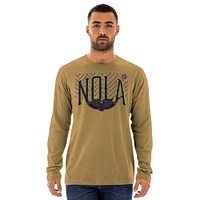 Men's New Era  Tan Orleans Pelicans 2024/25 City Edition Long Sleeve T-Shirt