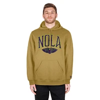 Sweat à capuche New Era Tan Orleans Pelicans City Edition 2024/25 pour homme