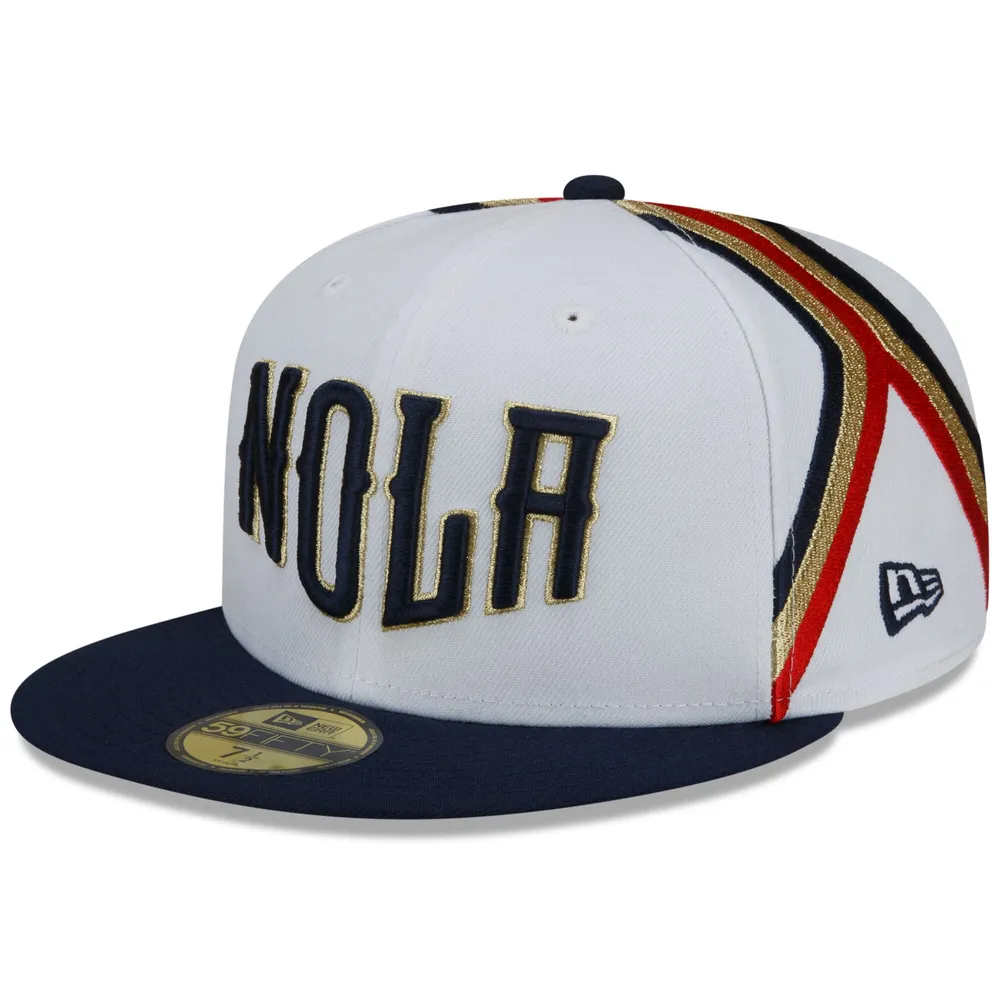 Lids New Orleans Pelicans Era 2021/22 City Edition Official 59FIFTY Fitted  Hat - White/Navy