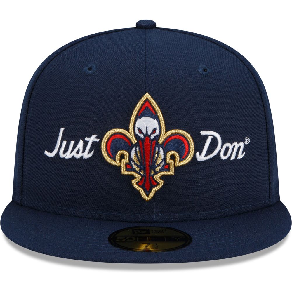 Men's New Era x Just Don Navy Orleans Pelicans 59FIFTY Fitted Hat