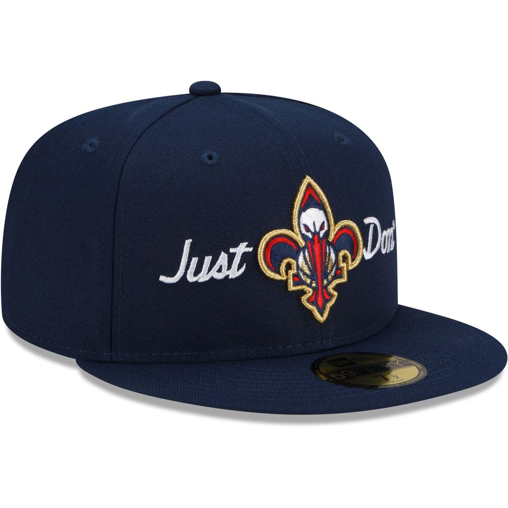 Men's New Era x Just Don Navy Orleans Pelicans 59FIFTY Fitted Hat