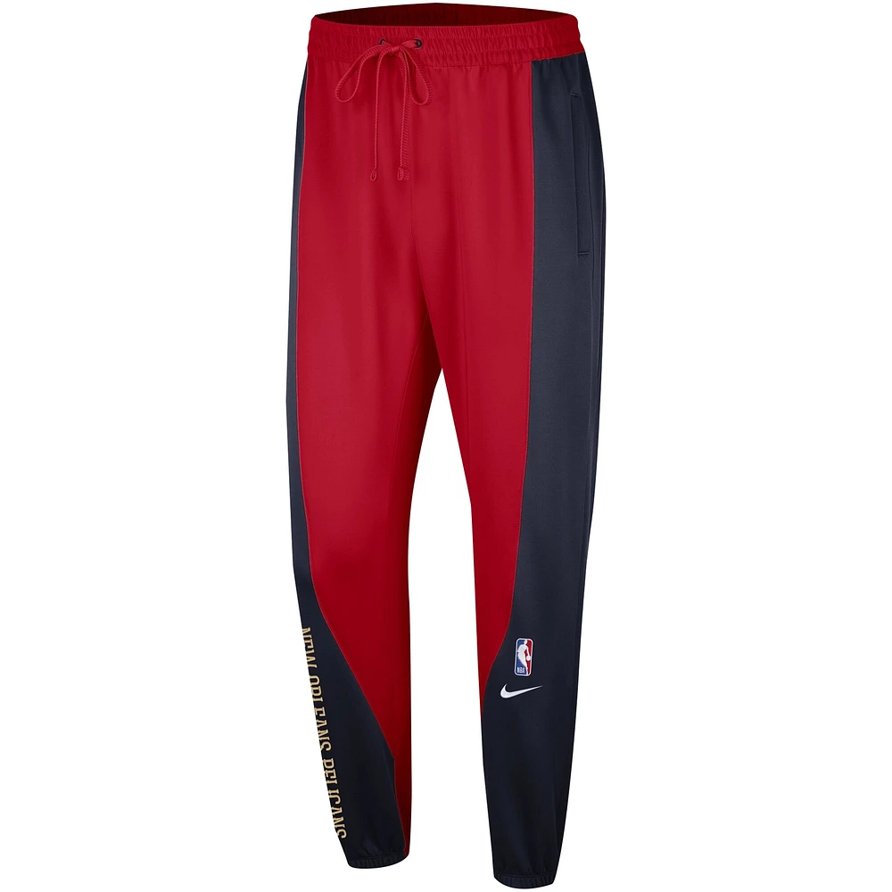 Pantalon Nike bleu marine/rouge New Orleans Pelicans 2023/24 Authentic Showtime pour homme