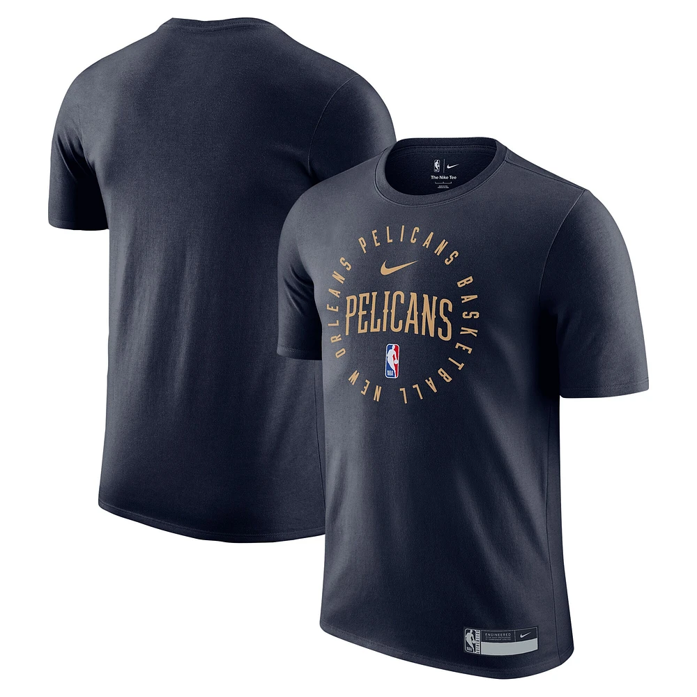 Men's Nike Navy New Orleans Pelicans 2024/25 Legend On-Court Practice Performance T-Shirt