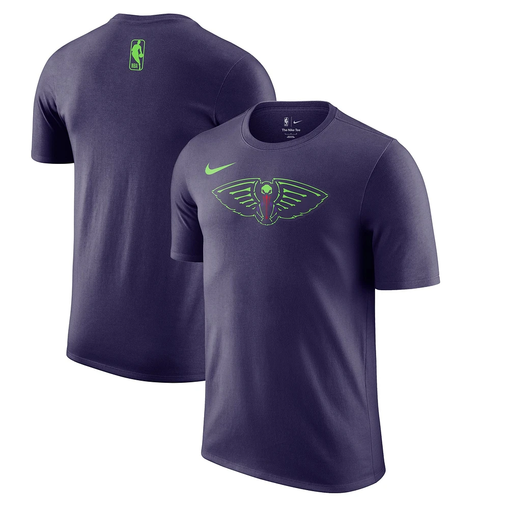 T-shirt Nike violet New Orleans Pelicans City Edition Essential Logo pour homme 2024/25