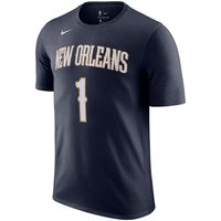 Men's Nike Zion Williamson Navy New Orleans Pelicans Name & Number T-Shirt