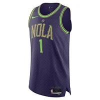 Maillot de joueur authentique Nike Zion Williamson violet New Orleans Pelicans 2024/25 pour homme - Édition City