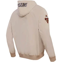 Men's Pro Standard Khaki New Orleans Pelicans Hybrid Full-Zip Hoodie