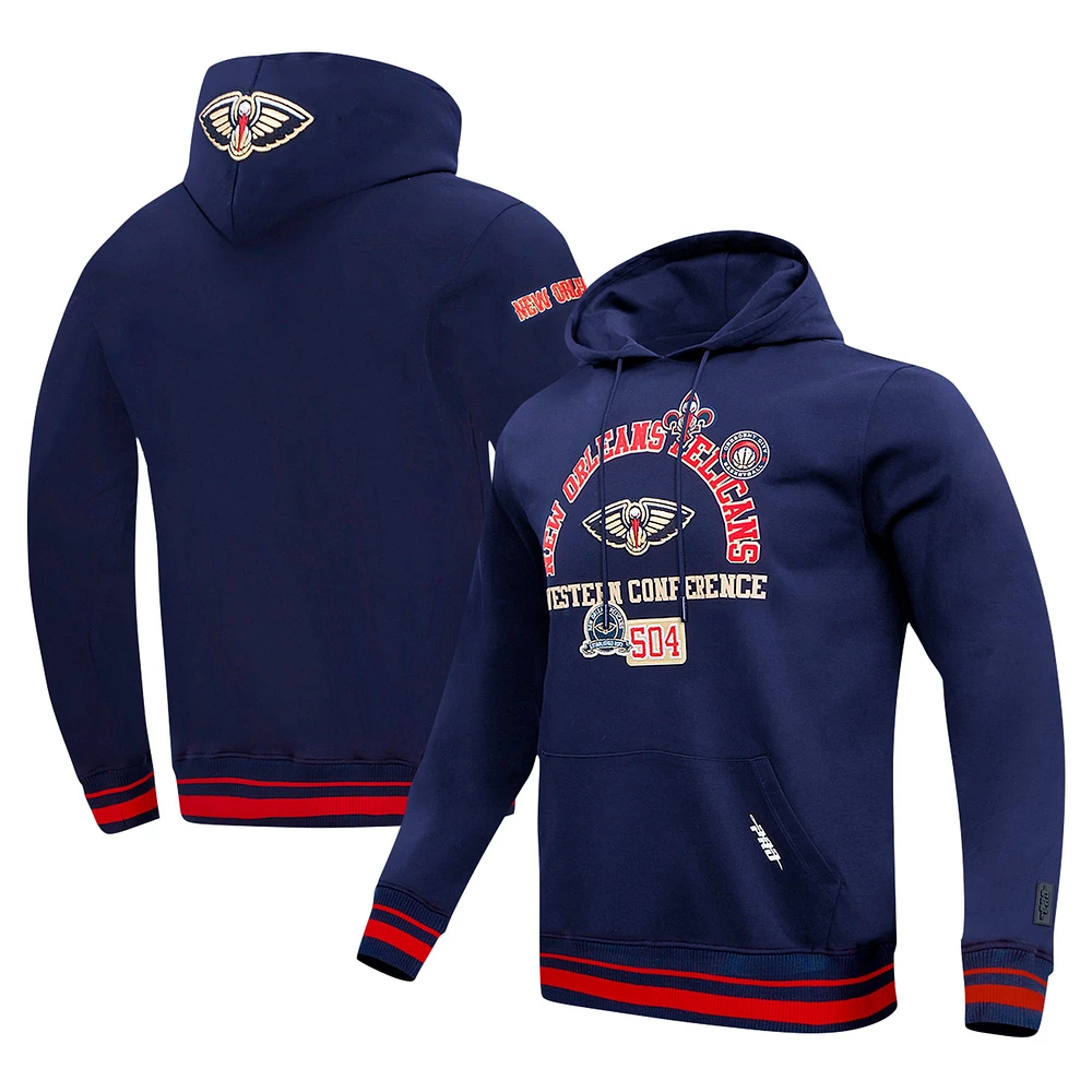 Sweat à capuche Pro Standard bleu marine New Orleans Pelicans Area Code pour homme