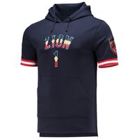 Men's Pro Standard Zion Williamson Navy New Orleans Pelicans Name & Number Short Sleeve Pullover Hoodie