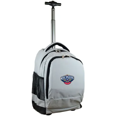 New Orleans Pelicans MOJO 19'' Premium Wheeled Backpack - Gray