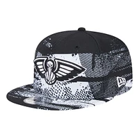 New Era Black New Orleans Pelicans Tip-Off 9FIFTY Snapback Hat