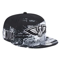 New Era Black New Orleans Pelicans Tip-Off 9FIFTY Snapback Hat