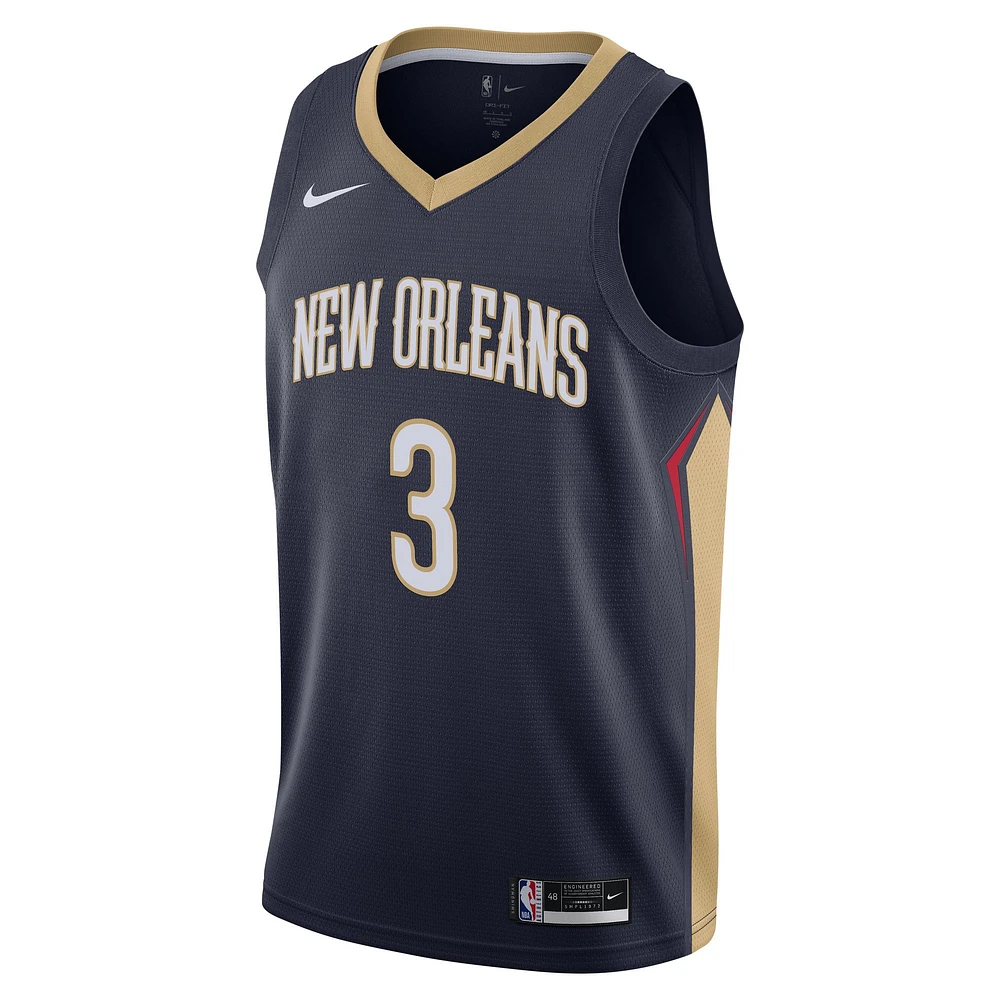 Maillot Nike C.J. McCollum Navy New Orleans Pelicans Swingman - Icon Edition