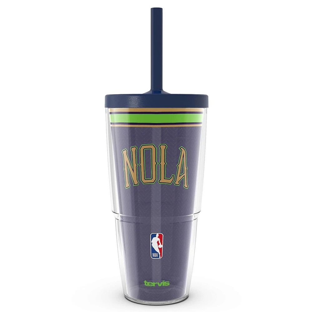 Gobelet classique Tervis New Orleans Pelicans 2024/25 City Edition 24 oz avec paille