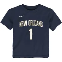 T-shirt avec nom et numéro Nike Zion Williamson bleu marine New Orleans Pelicans pour tout-petit