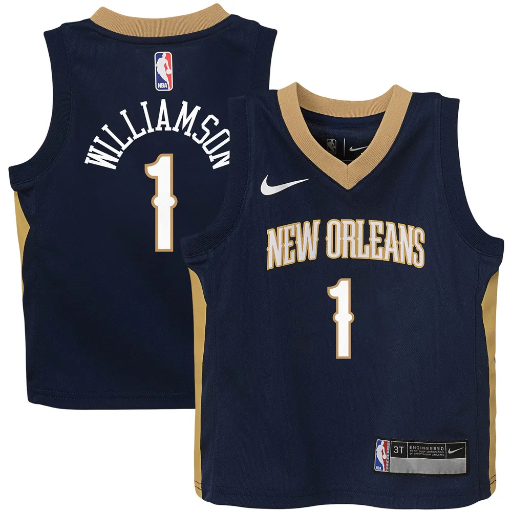 Toddler Nike Zion Williamson Navy New Orleans Pelicans Replica Jersey - Icon Edition Size:3T