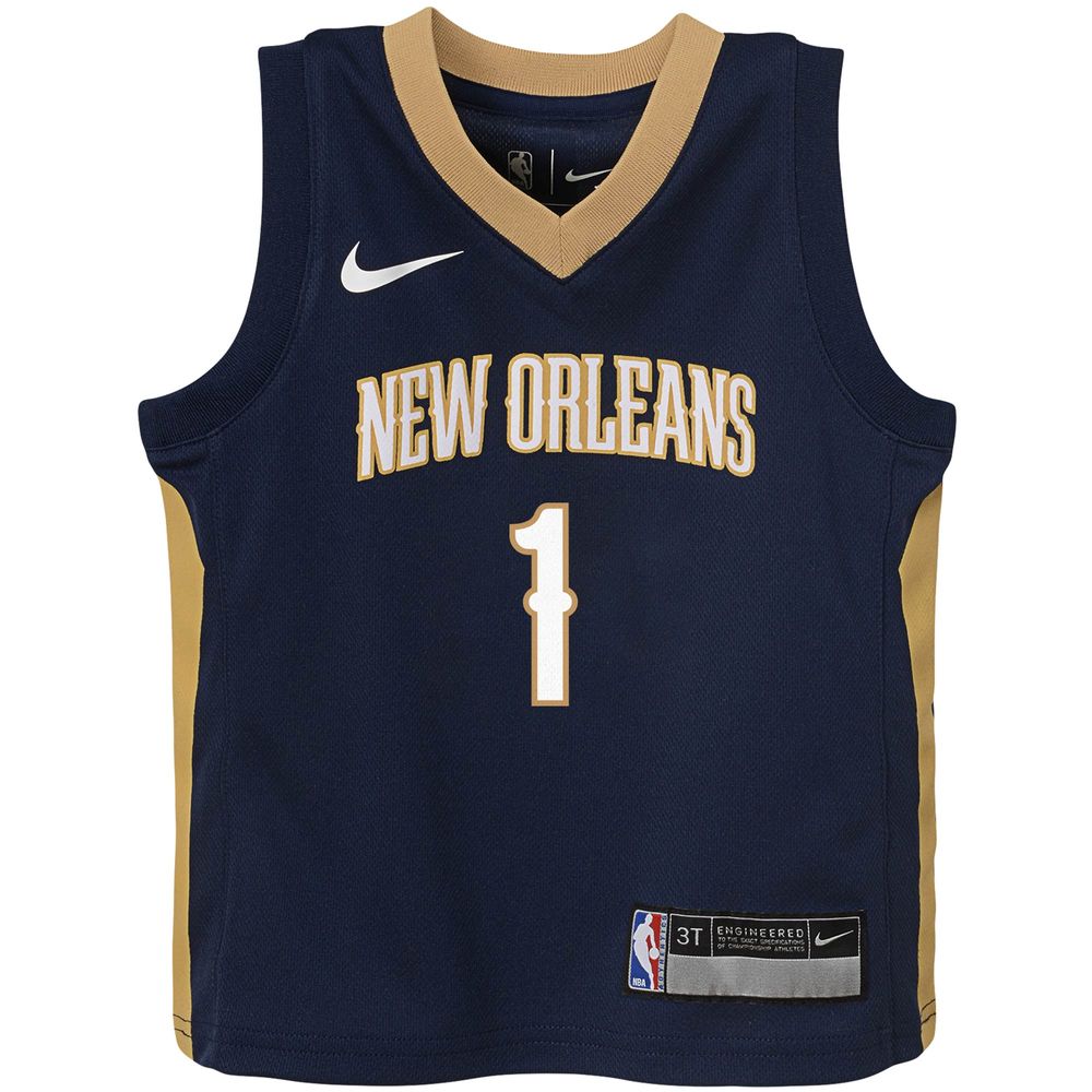 Toddler Nike Zion Williamson Navy New Orleans Pelicans Replica Jersey - Icon Edition