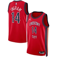 Unisexe Jordan Brand Brandon Ingram Red New Orleans Pelicans Swingman Jersey - Statement Edition