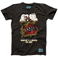 T-shirt unisexe NBALab x Hyperfly Heather Black New Orleans Pelicans Collection Année du serpent Nouvel An lunaire
