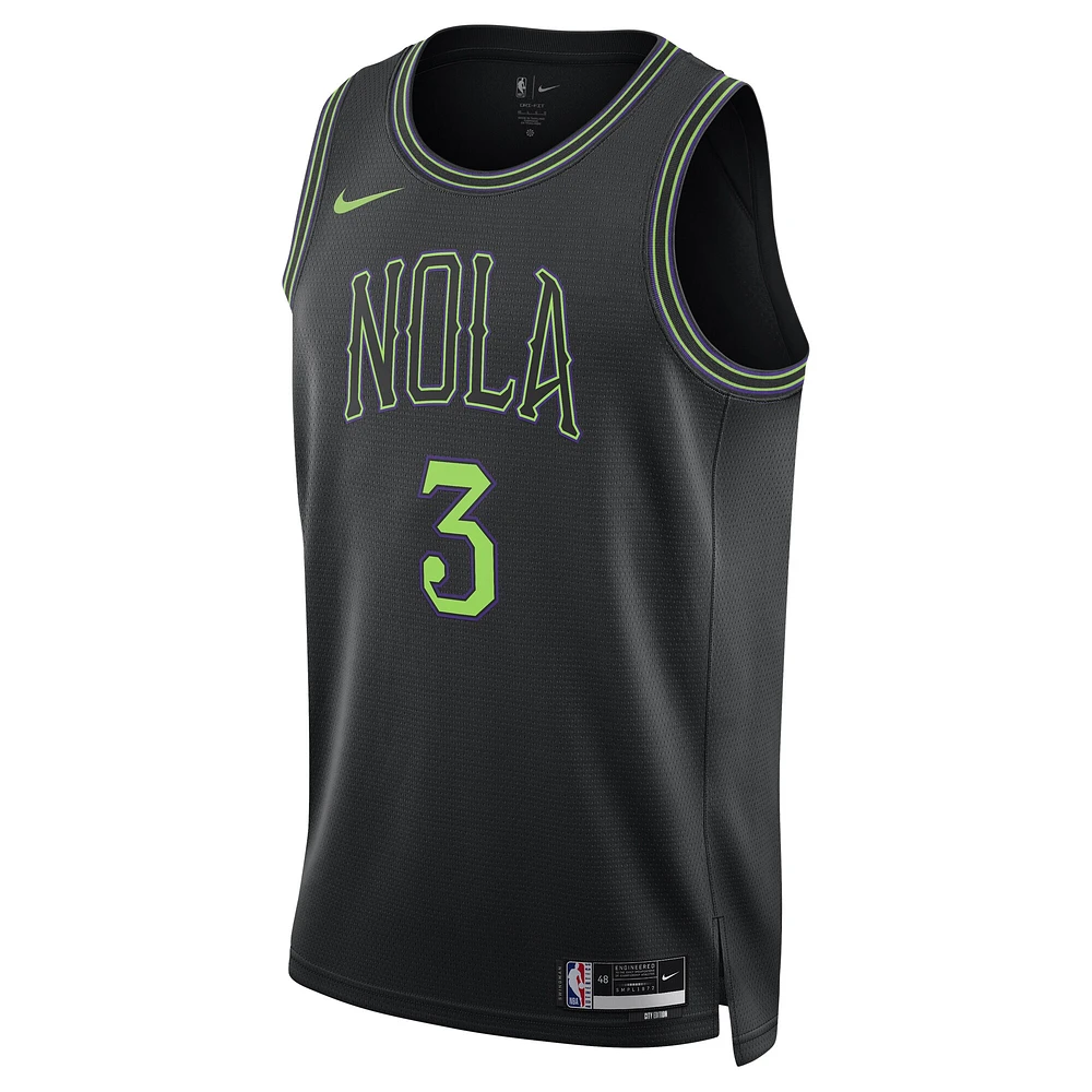 Maillot unisexe Nike CJ McCollum noir New Orleans Pelicans 2023/24 Swingman - City Edition