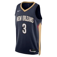 Maillot Nike Swingman C.J. McCollum bleu marine New Orleans Pelicans unisexe - Édition Icon