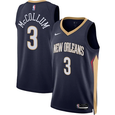 Unisex Nike C.J. McCollum Navy New Orleans Pelicans Swingman Jersey - Icon Edition