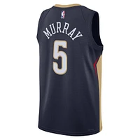 Unisex Nike Dejounte Murray Navy New Orleans Pelicans 2024 Offseason Addition Swingman Jersey