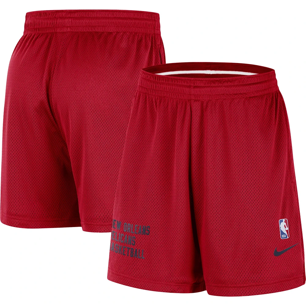 Unisex Nike Red New Orleans Pelicans Warm Up Performance Practice Shorts