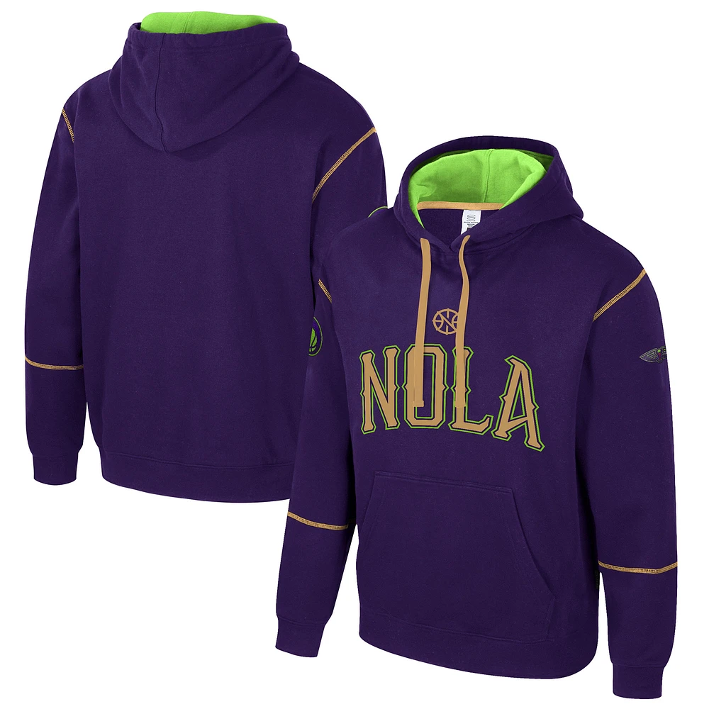 Sweat à capuche unisexe Stadium Essentials Purple New Orleans Pelicans 2024/25 City Edition Monument