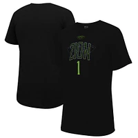 T-shirt unisexe Stadium Essentials Zion Williamson noir New Orleans Pelicans 2023/24 City Edition Player Graphic