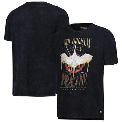 Unisex The Wild Collective  Black New Orleans Pelicans Tour Band T-Shirt